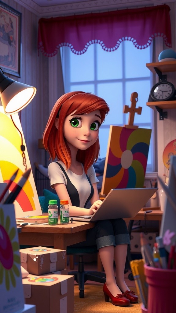 Lily's Magical Paintbrush Adventure