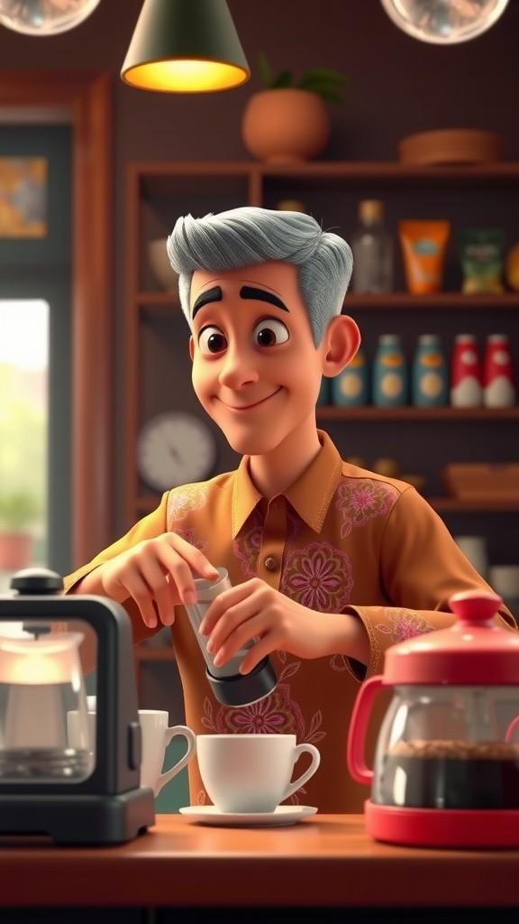 Kopi Pahit dan Kehidupan: Cuplikan Lucu di Kafe