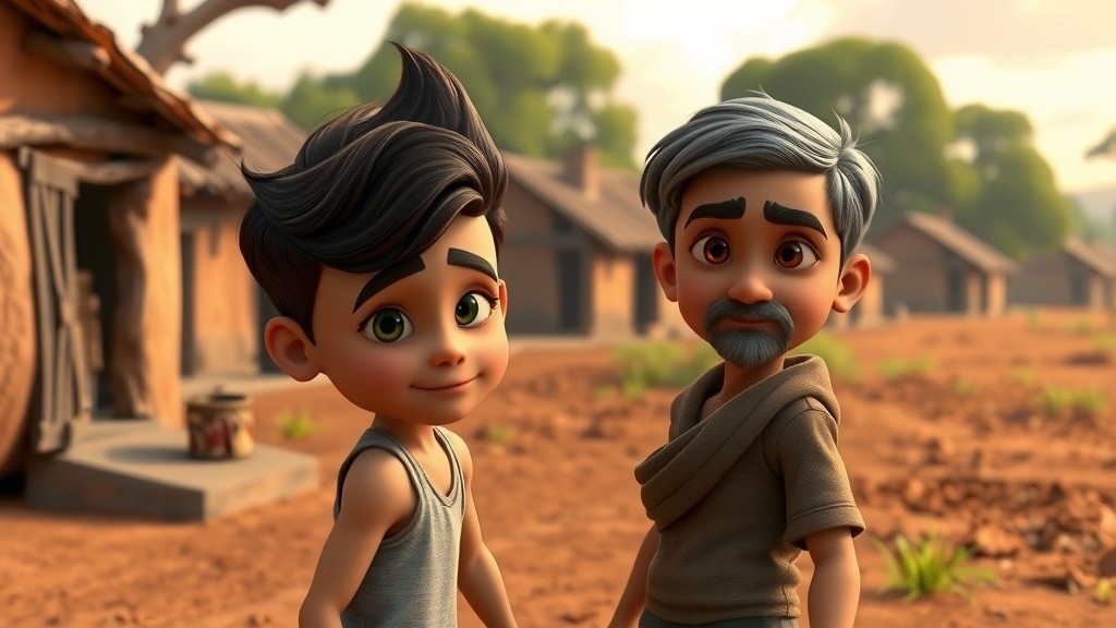 दोस्ती और मेहनत: रामू और श्यामू की कहानी