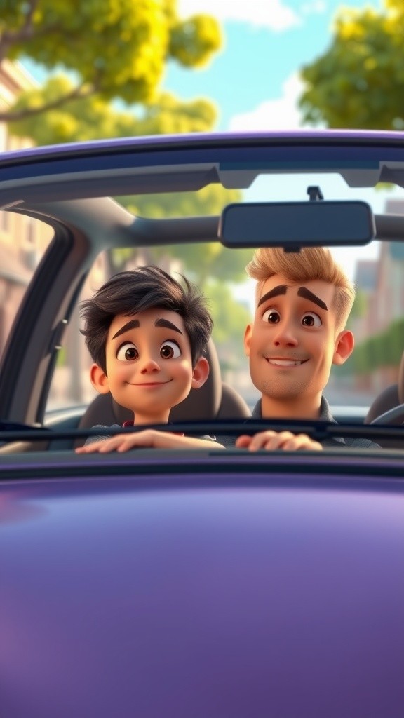 Carpooling with Dad