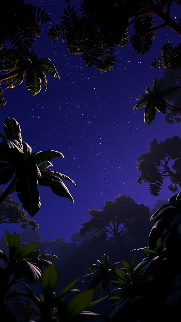 Fireside Shadows in the Jungle
