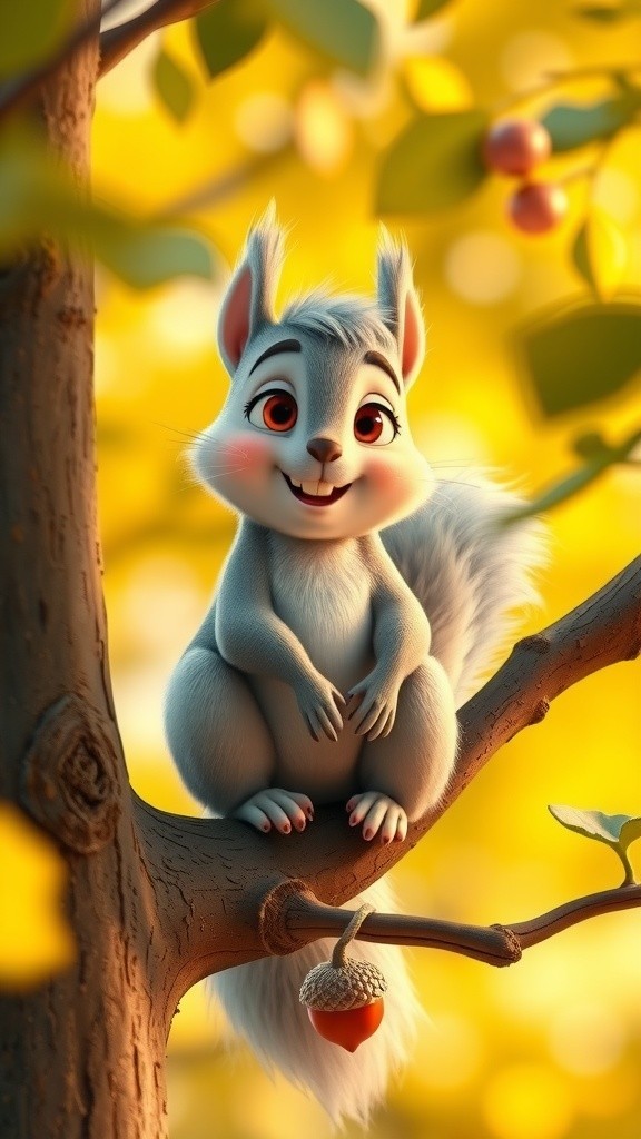 Sammy the Squirrel and the Missing Golden Acorn