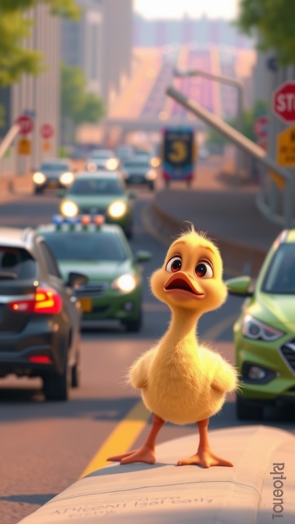 Lost Duckling's Plea for Help