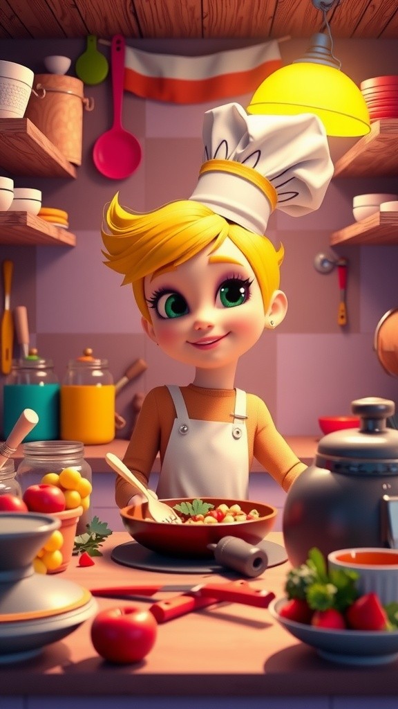 Sunny the Yellow Cat's Cooking Adventure: Tuna Pasta!