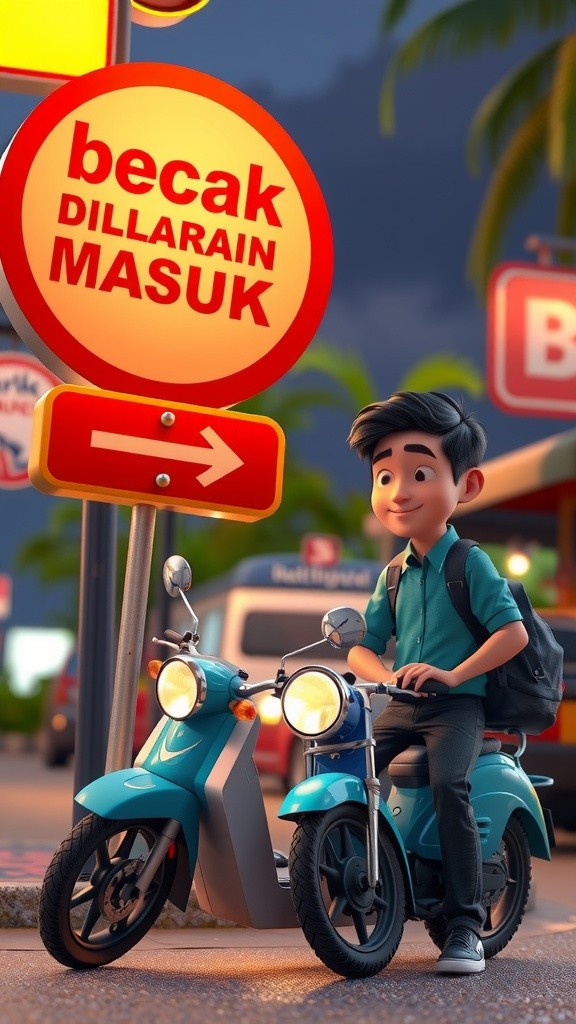 Becak Dilarang Masuk: Komedi Tukang Becak dan Polisi