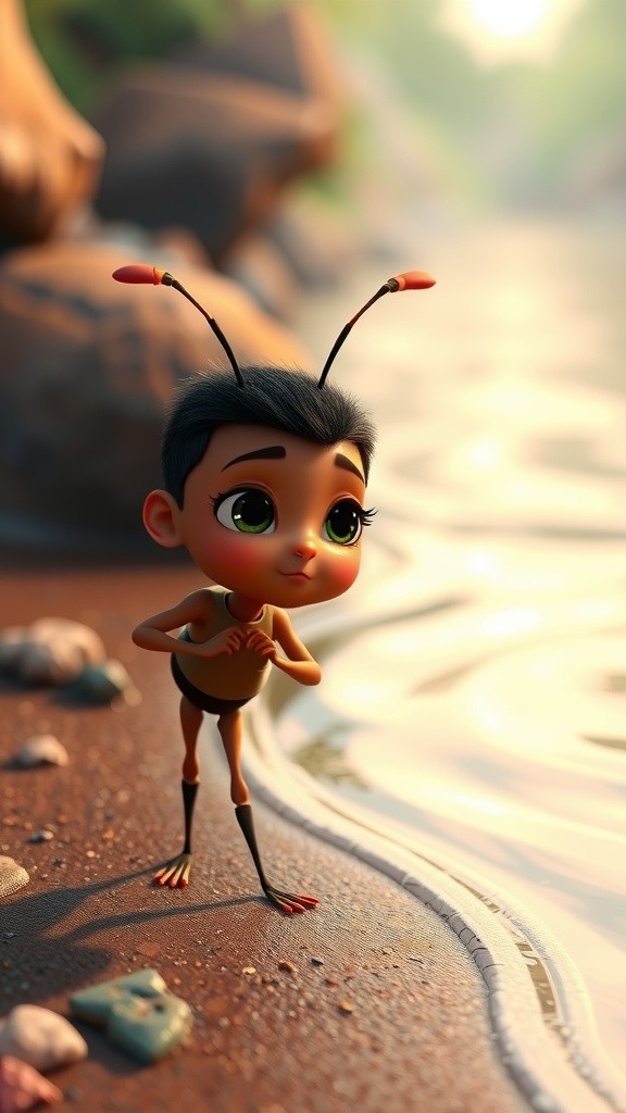 The Kindness of Friends: A Baby Ant's Rescue