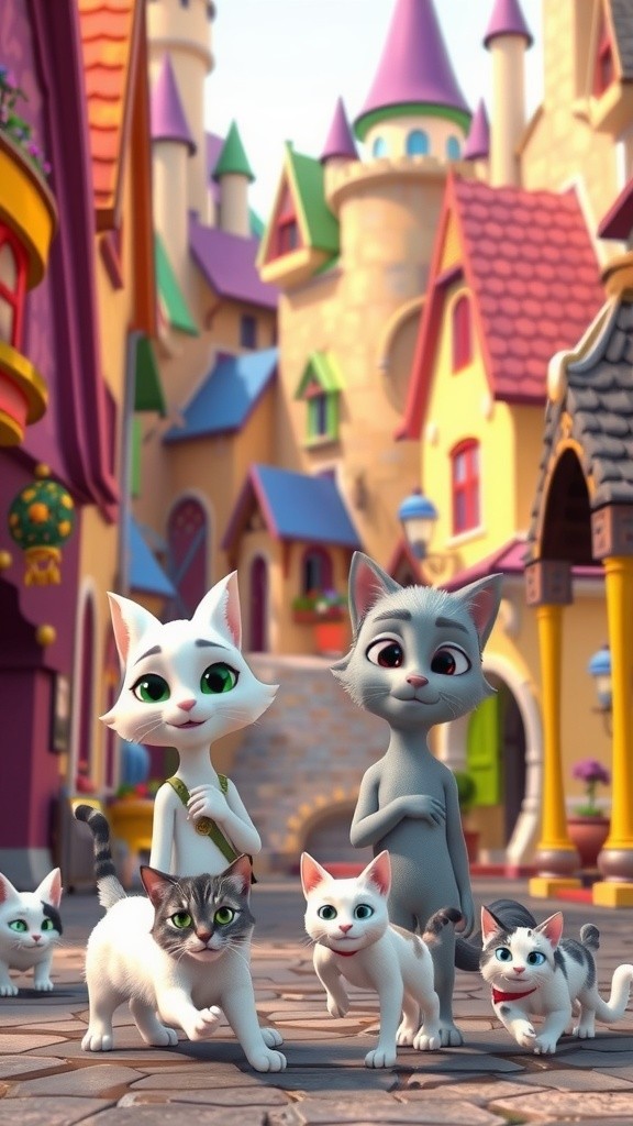 The Royal Love Story of Prince Paws and Princess Whiskers