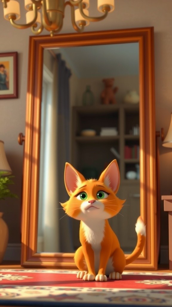 Kucing Neko dan Cermin Pertama