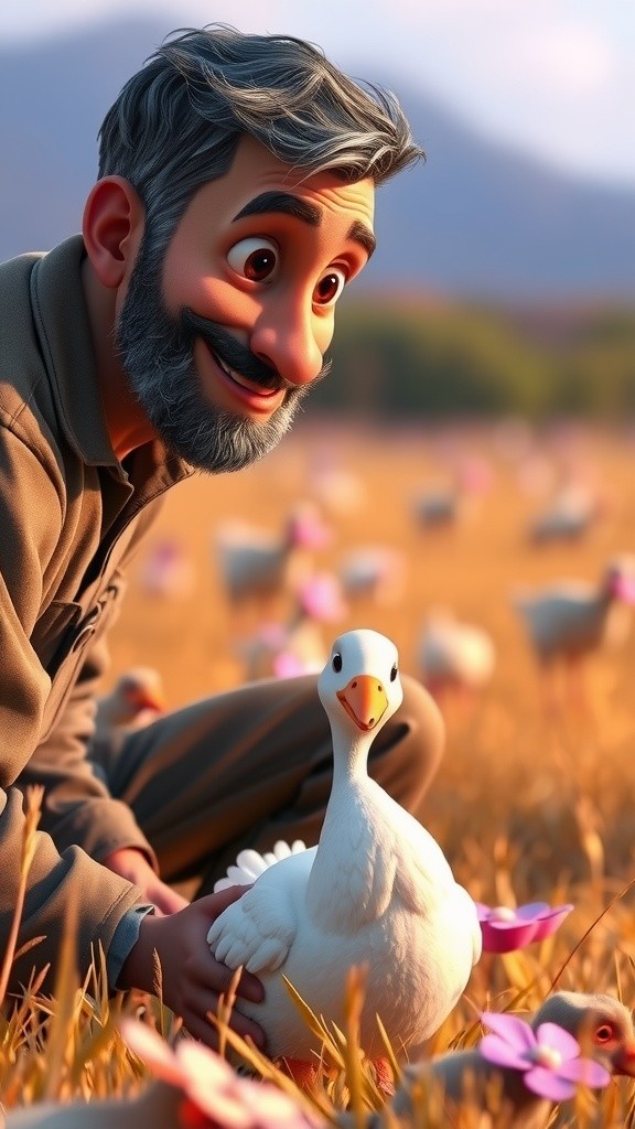 The Greedy Farmer and the Magical Goose