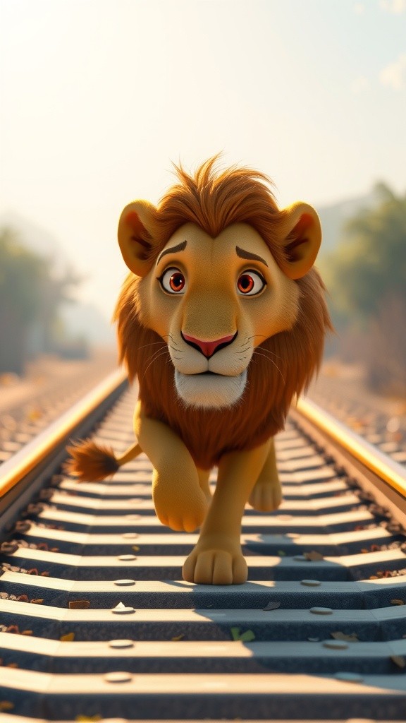 The Brave Lion: A Hero on the Tracks