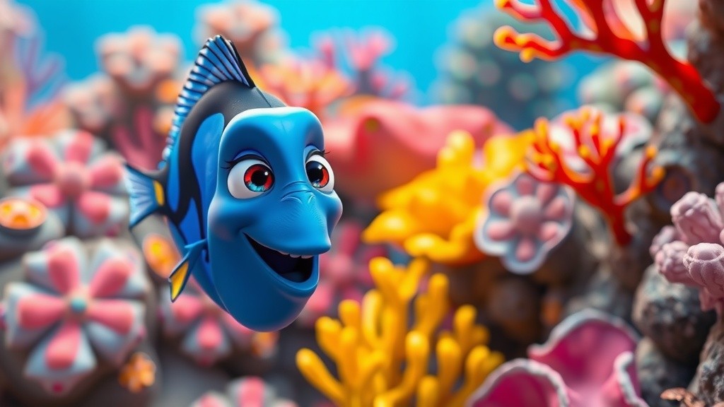 Les Aventures de Bleu : Découverte d'une Plage Éblouissante