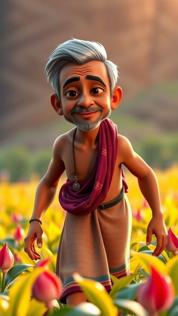 किसान और भालू की चालाकी