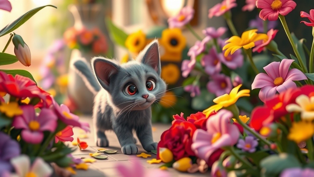 Luna's Adventure: A Curious Cat's Journey