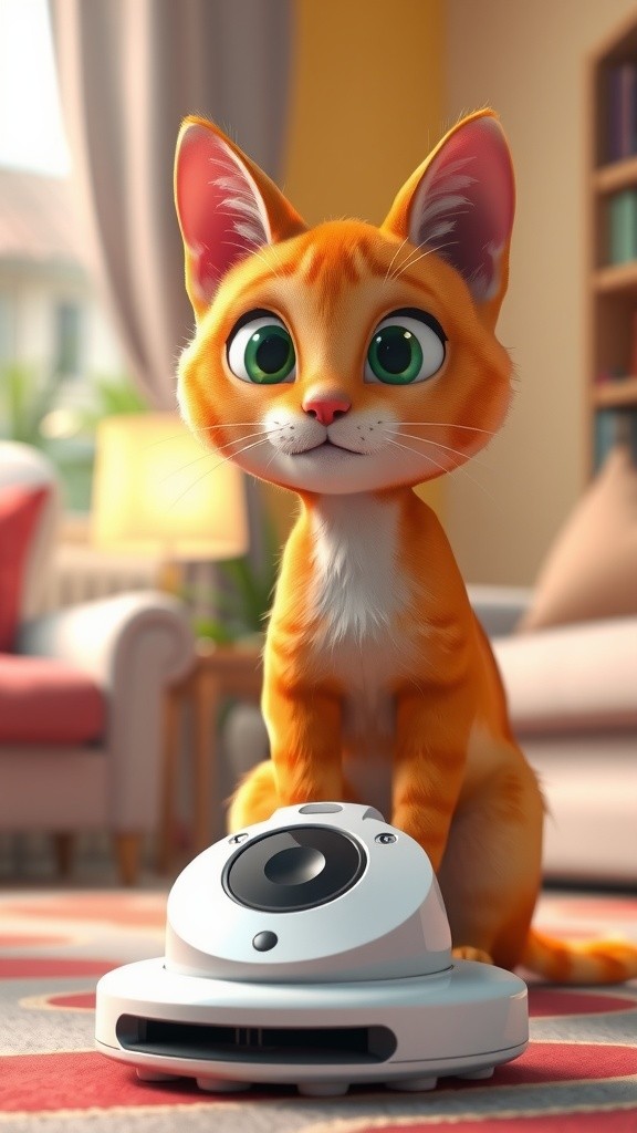 Mochi dan Robot Vacuum: Pertempuran Pahlawan Kucing