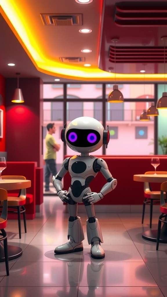 Robot Pelayan: Efisiensi vs. Interaksi