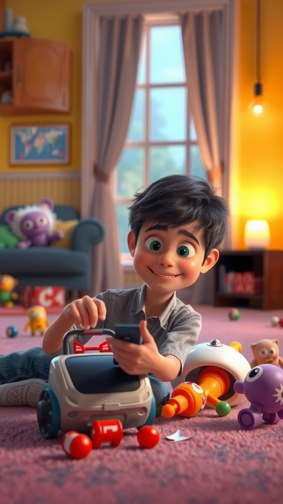 Anak Kecil dan Robot: Masak dengan Charger