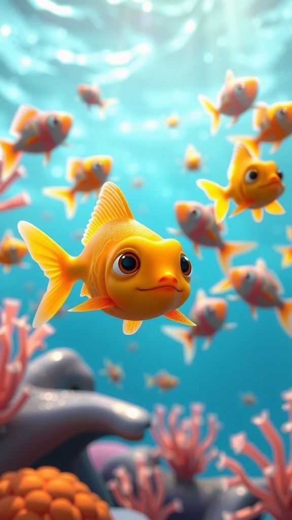 A Goldfish's Adventure: Finding Friends in Trouble