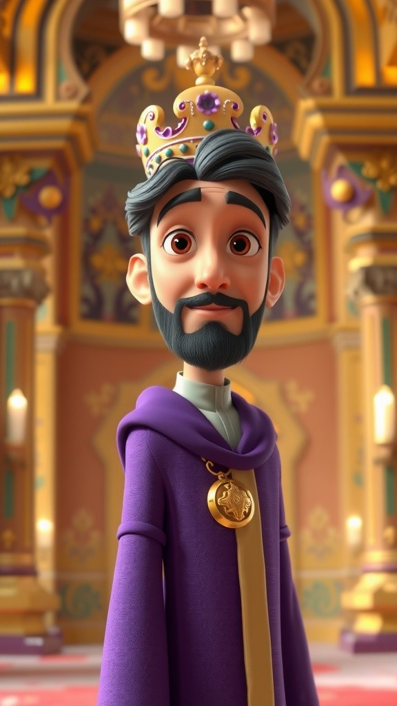 The Majesty of King Ahmed: A Portrait of Strength and Wisdom