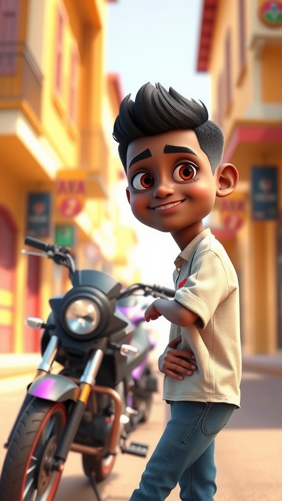 Budi's Wild Ride: Trouble with the New Motorcycle