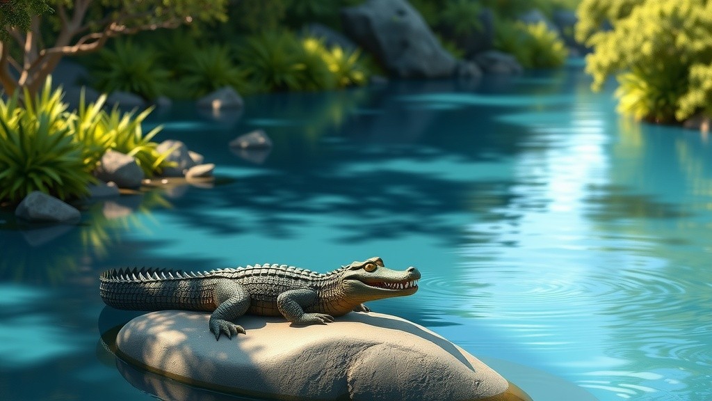 Tortoise and Crocodile: A Lesson in Humility