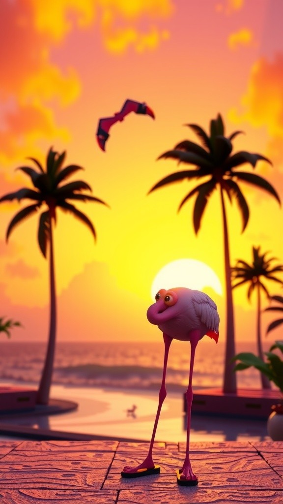 Flip Floppy Dough: A Flamingo's Flip Flop Adventures