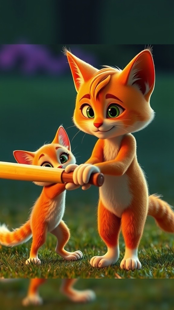 Father Cat's Cricket Lessons: Playing Fair and Smart