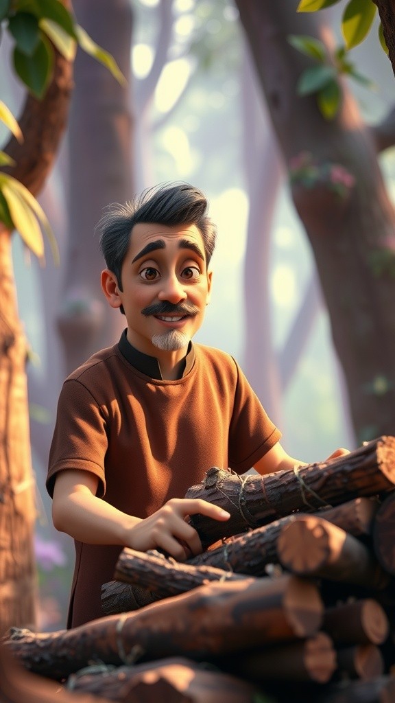 ईमानदार लकड़हारा और जल देवी की कहानी