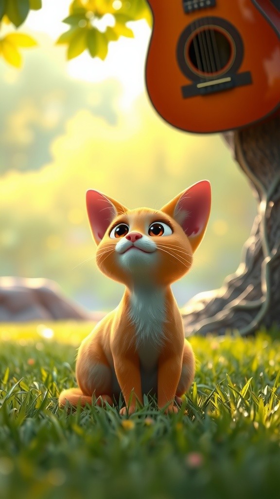 Kucing Jagoan Gitar: Petualangan Si Kucing dan Gitar
