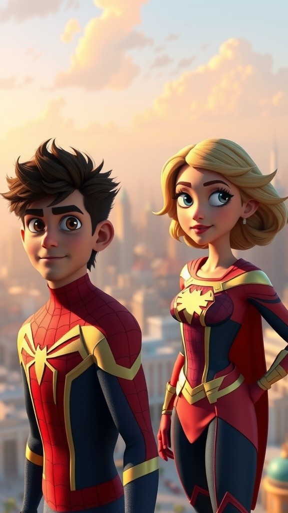 Spider-Man's Ice Cream Detour with Supergirl