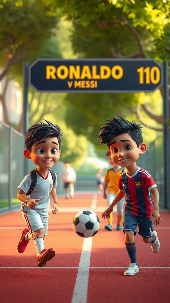 Ronaldo and Messi Inspire: A Kid's Unique Dream