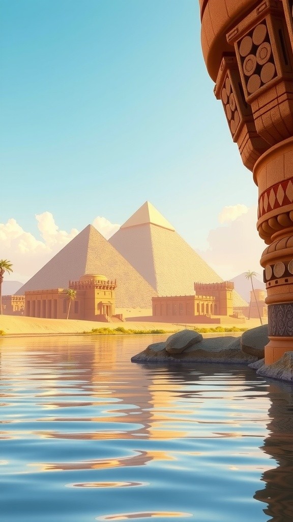 تاريخ الحضارة المصرية القديمة: النيل والأهرامات