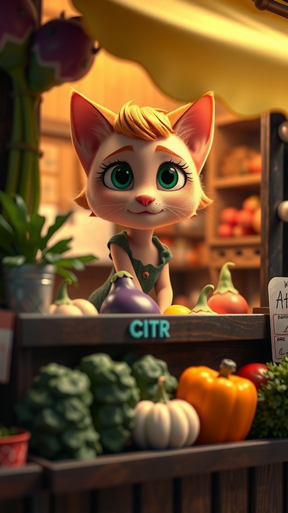 The Cat's Vegetable Stand: A Lesson in Honesty