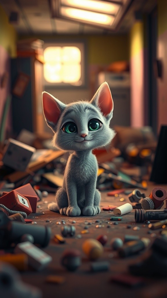 Kesepian Si Kucing Kecil