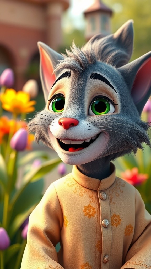 Gray Whiskers Goes to Prayer