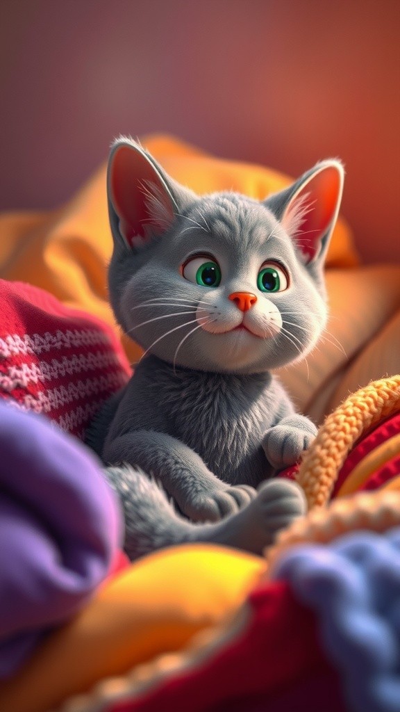 A Mother's Love: The Grey Cat's Journey to Save Her Kittens