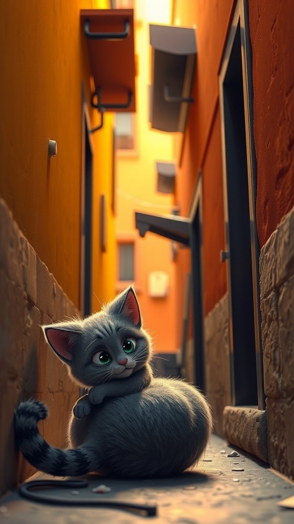 Kucing Kecil dan Sekotak Susu