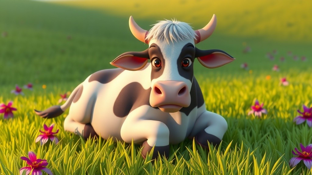 A Cow's Struggle: The Battle Against Angry Bees