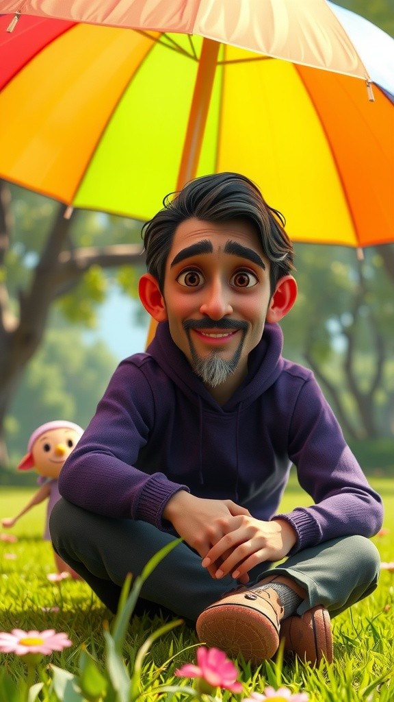 রবির বানরের সাথে মজার লুকোচুরি