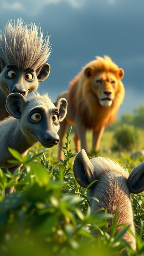 Lion vs. Hyenas: The Battle for Survival!