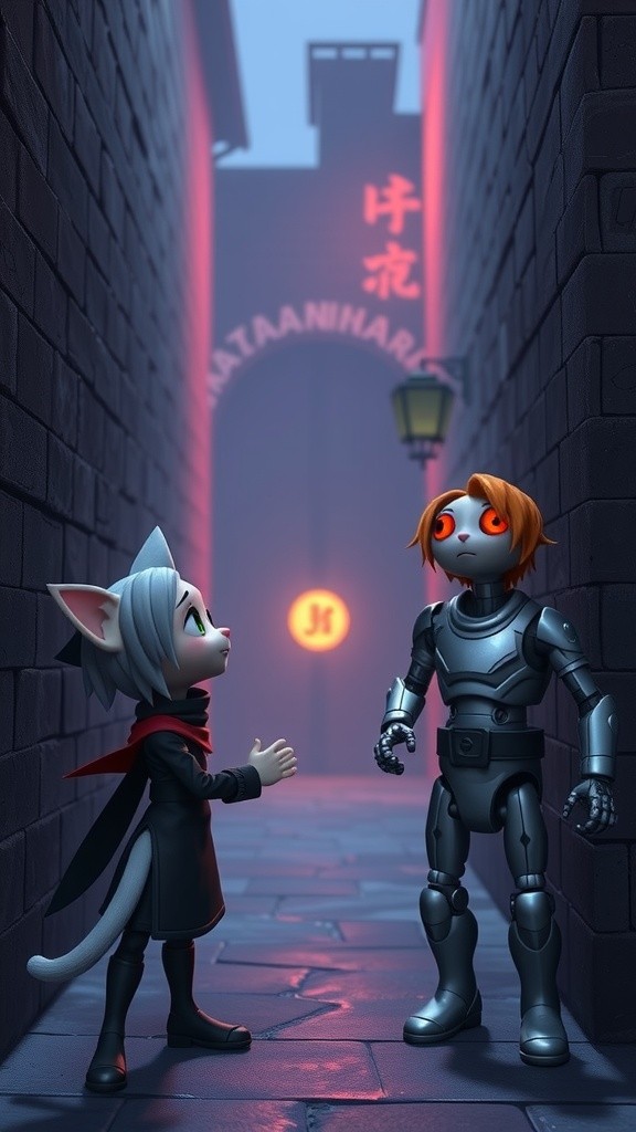 Kucing Ninja vs. Robot Anjing: Pertarungan atau Pelarian?