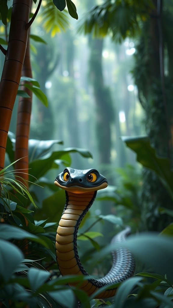 Kala the King Cobra and the Brave Little Rabbit