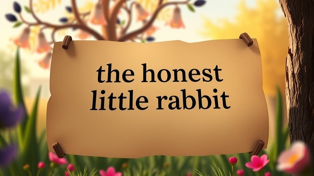The Honest Little Rabbit's Adventure