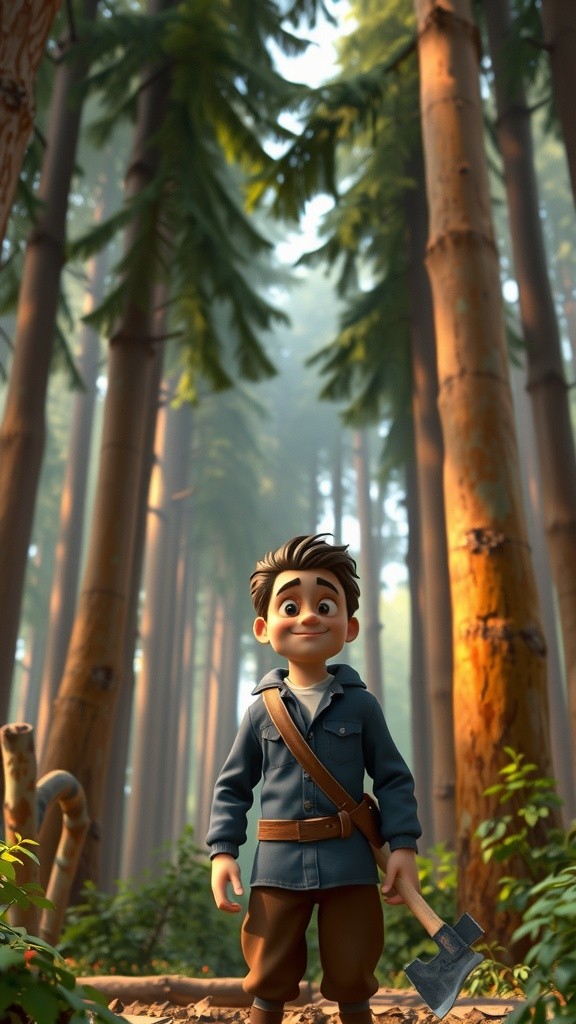 The Honest Woodcutter and the Kind Fairy
