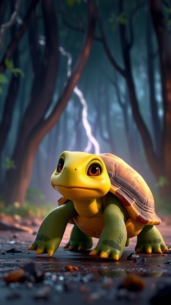 The Lost Turtle and the Baby Snake's Friendship