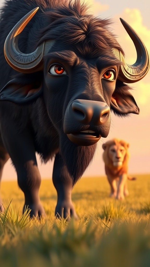 Ultimate Predator Showdown: Lion vs Buffalo and Python!