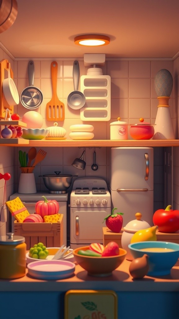 Tiny Chef's Gourmet Feast: Miniature Cooking Magic!