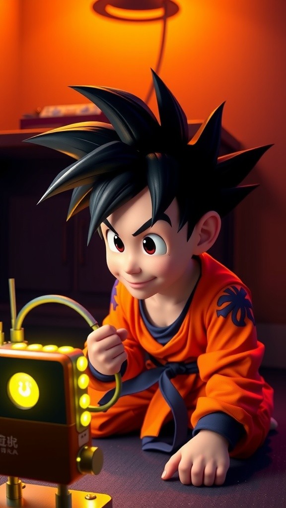 Goku's Time-Traveling Adventure with Doraemon