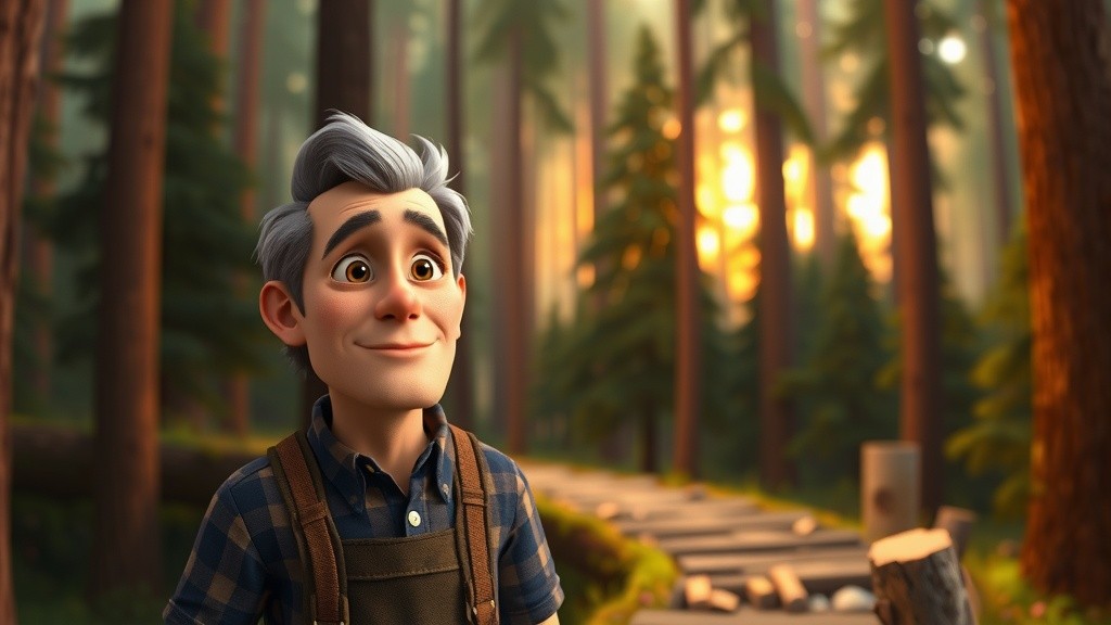 The Honest Woodcutter and the Kind Fairy