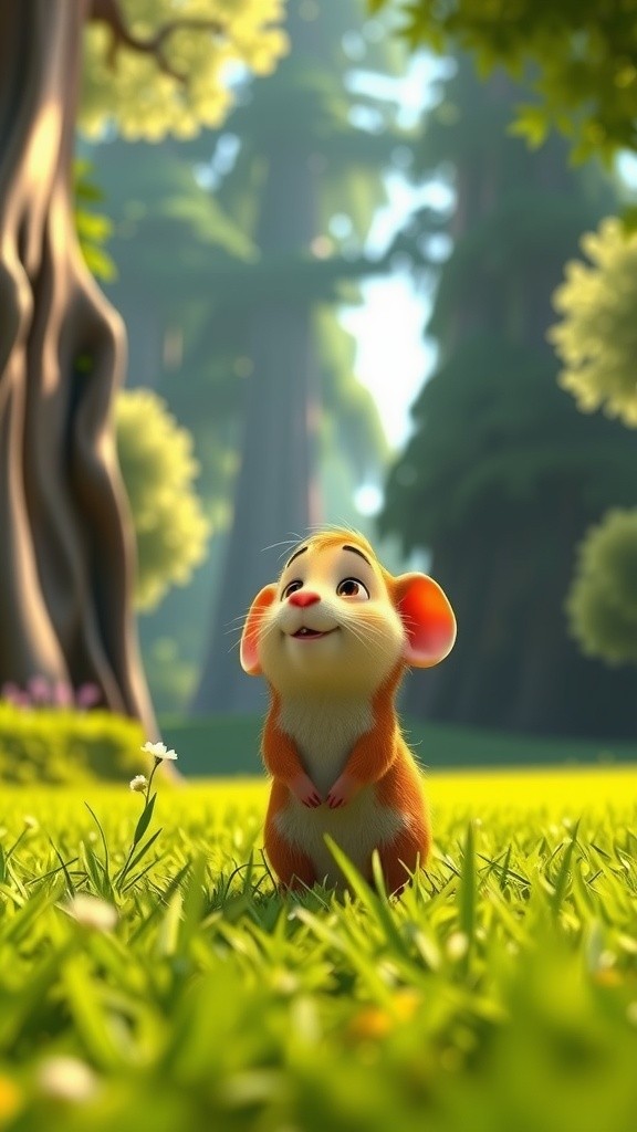 A Hamster's Adventure with a Caring Friend