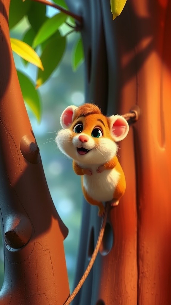 Hamster's Adventure: Finding Home with Pandas